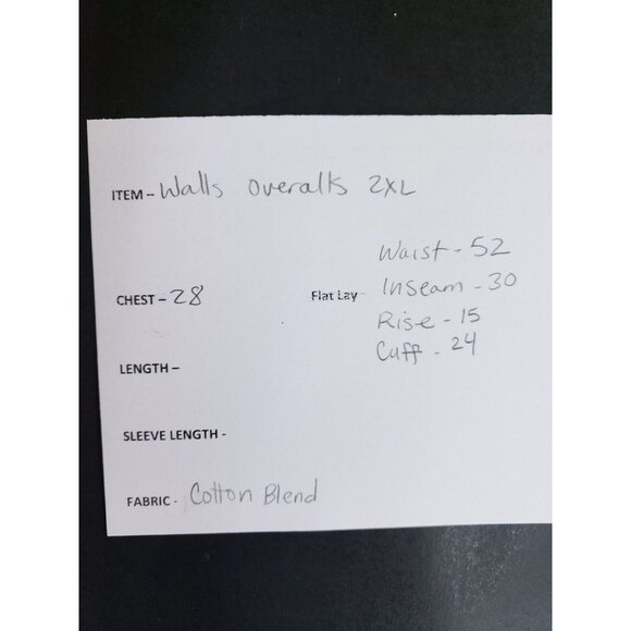 Walls Zero-Zone Mens 2XL Brown Insulated Bib Overalls Regular Cotton - Picture 9 of 10